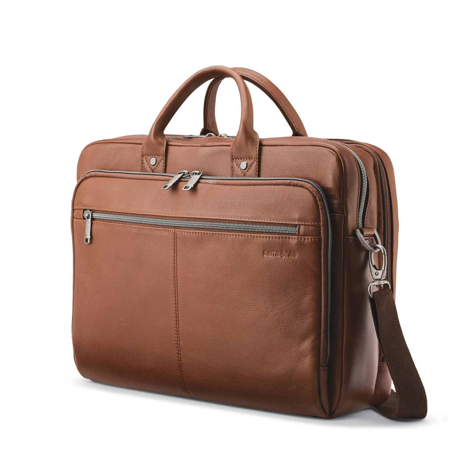 Samsonite Classic Leather Toploader Briefcase