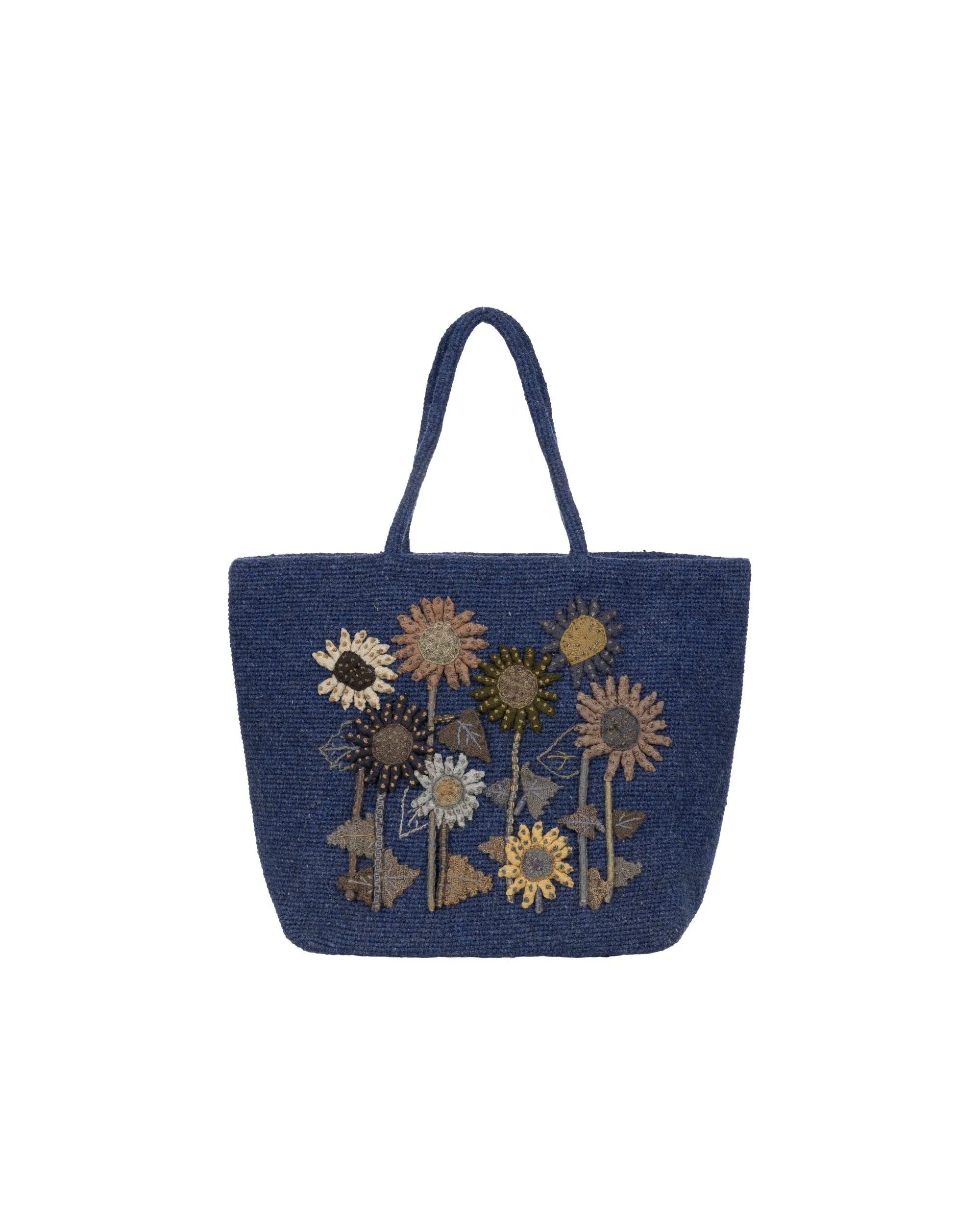 SOPHIE DIGARD Wool Sun Flower Garden Cluth Bags