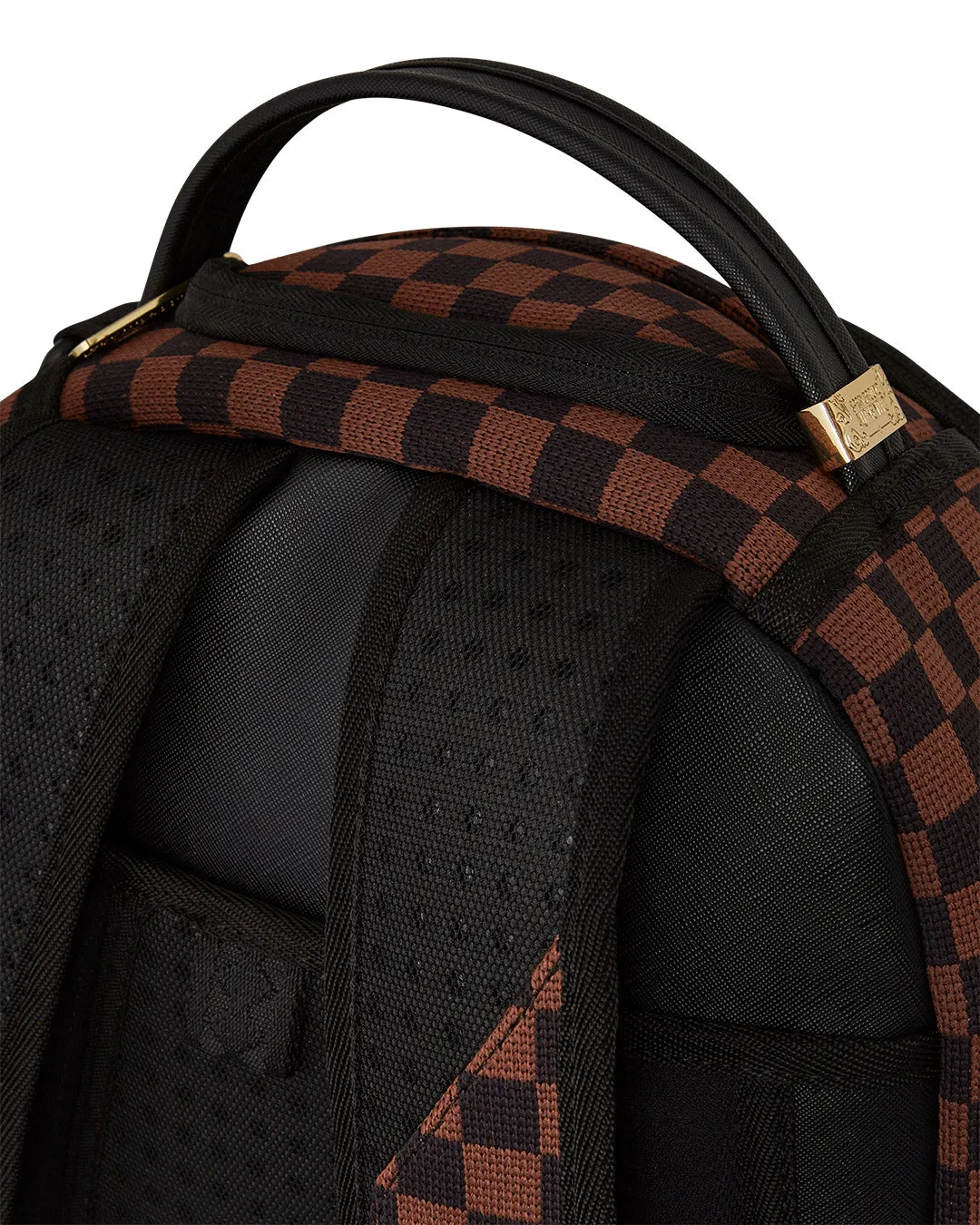 Sprayground Knit Sharks In Paris 2.0 DLX In Brown Black For Unisex