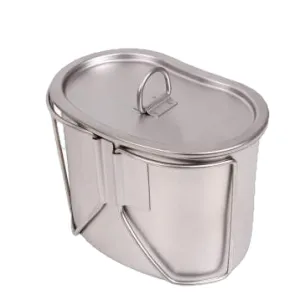 Stainless Steel Canteen Cup and Cover Set