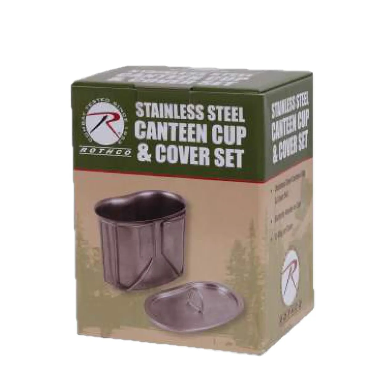 Stainless Steel Canteen Cup and Cover Set