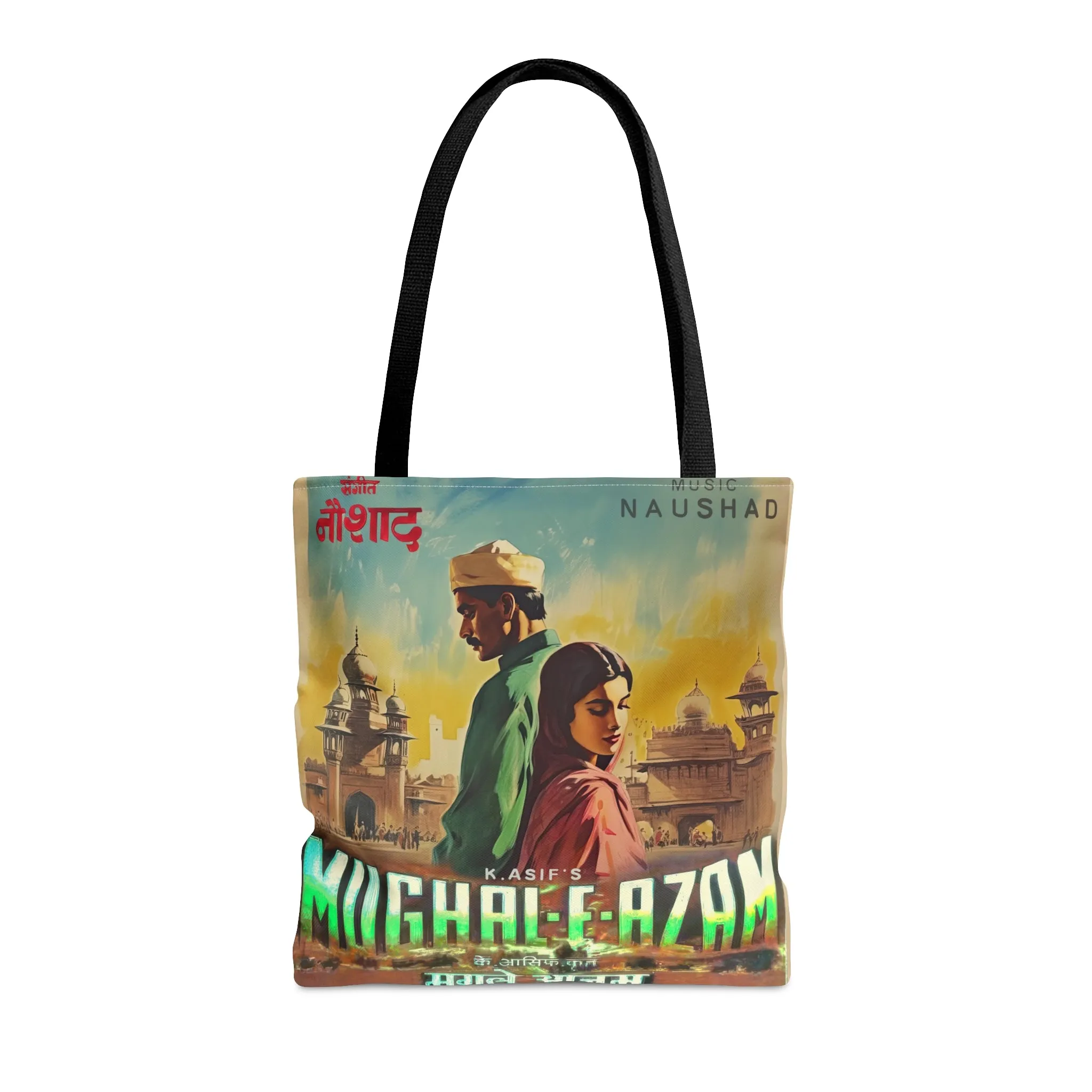 Vintage Bollywood Movie Poster Tote Bag - Mughal E Azam