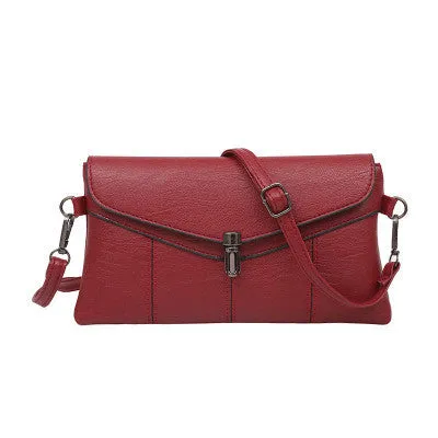 women vintage leather clutches crossbody shoulder messenger bags handbags