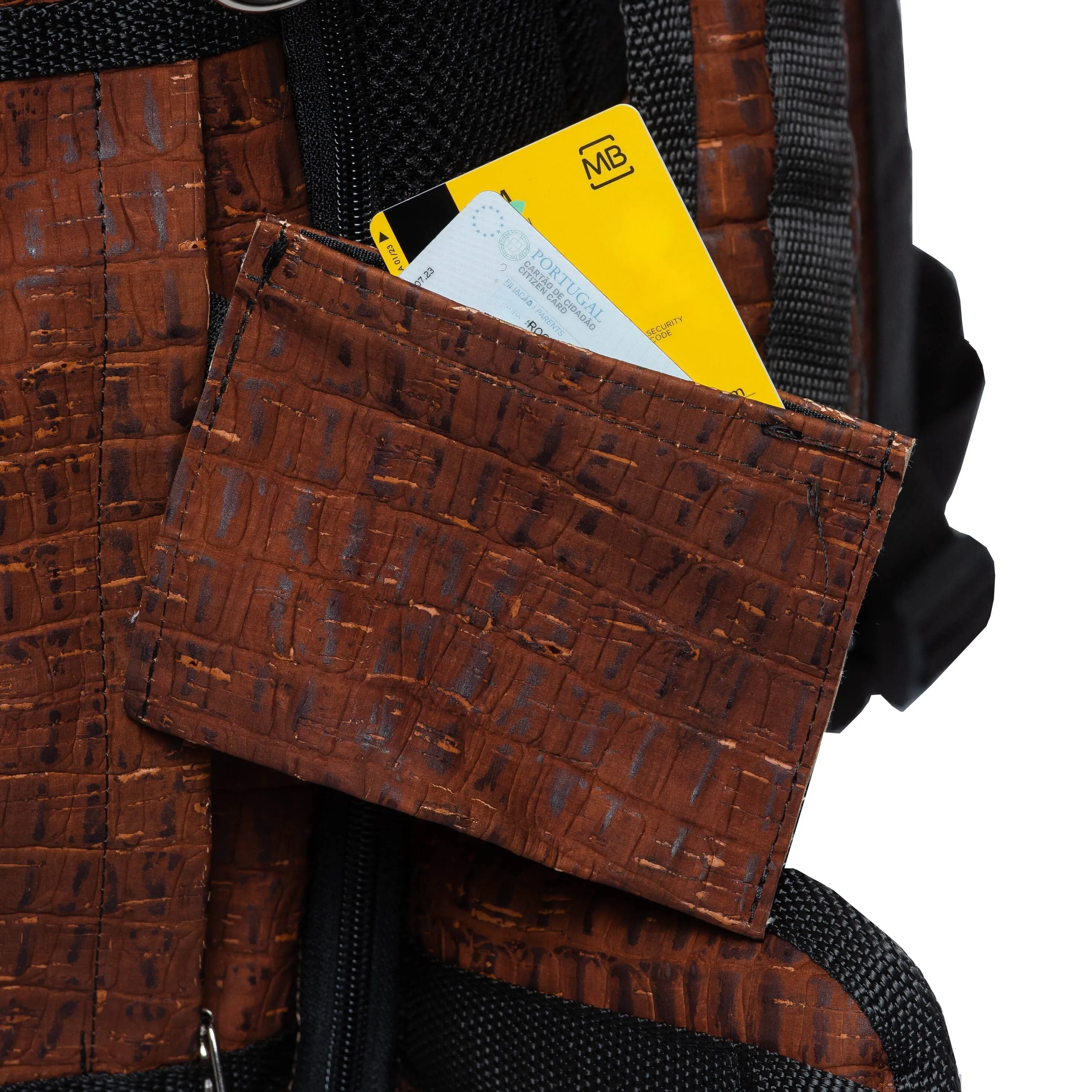 Xplorer Cork Vegan Travel  Backpack | Croco Brown