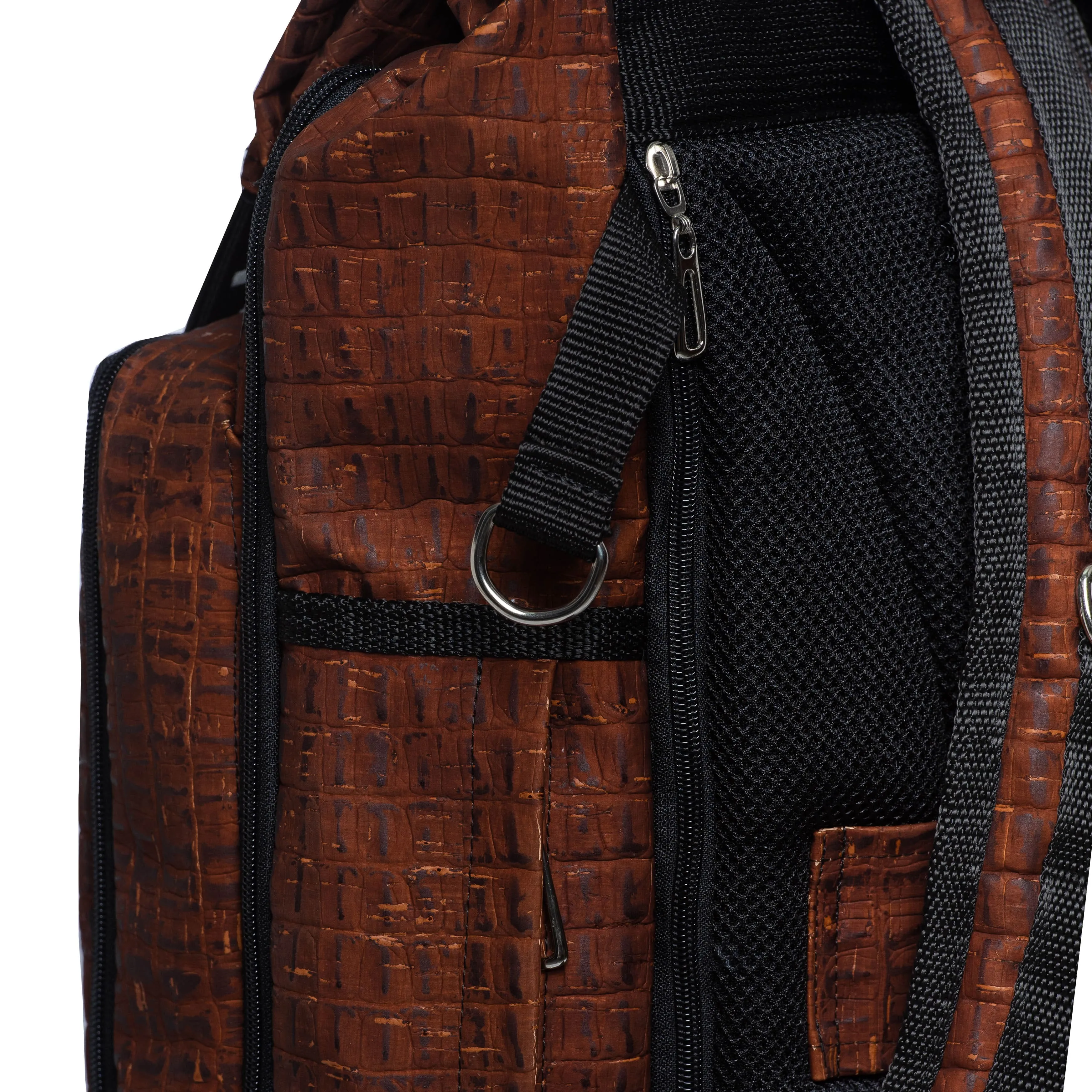 Xplorer Cork Vegan Travel  Backpack | Croco Brown